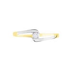Bague Nesryne Or Bicolore Oxyde De Zirconium - Solitaires Femme | Marc Orian