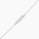 Bracelet Argent Blanc Precieux Flocon Oxyde De Zirconium - Bracelets fantaisie Femme | Marc Orian