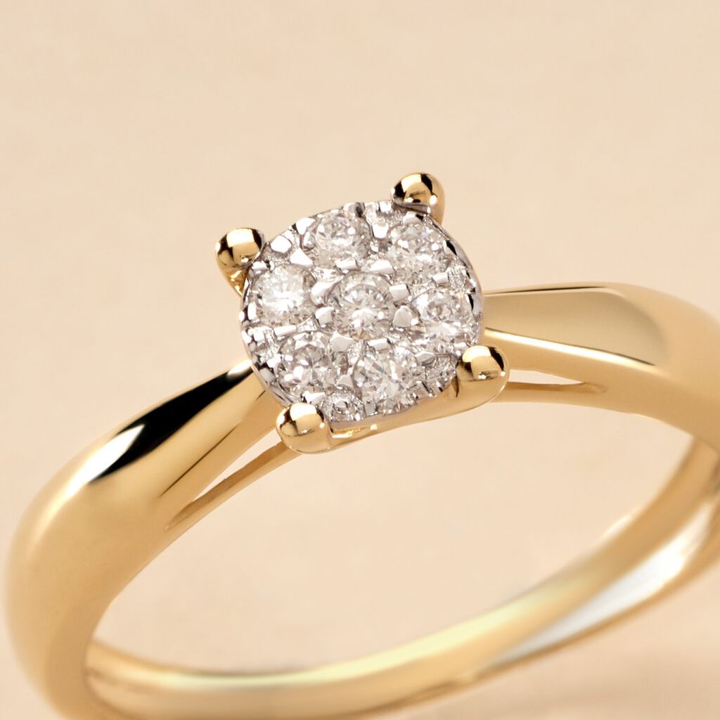 Bague Solitaire Artemis Or Jaune Diamant - Bagues Solitaire Femme | Marc Orian