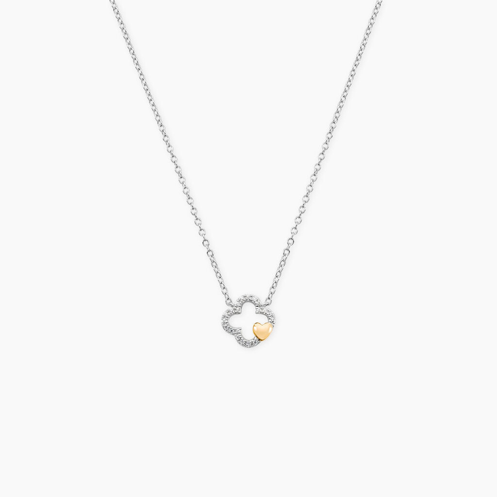 Collier Sorya Or Jaune Argent Blanc Oxyde De Zirconium - Colliers avec pierres Femme | Marc Orian