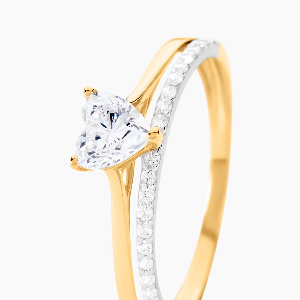 Bague Serafine Or Jaune Oxyde De Zirconium - Solitaires Femme | Marc Orian