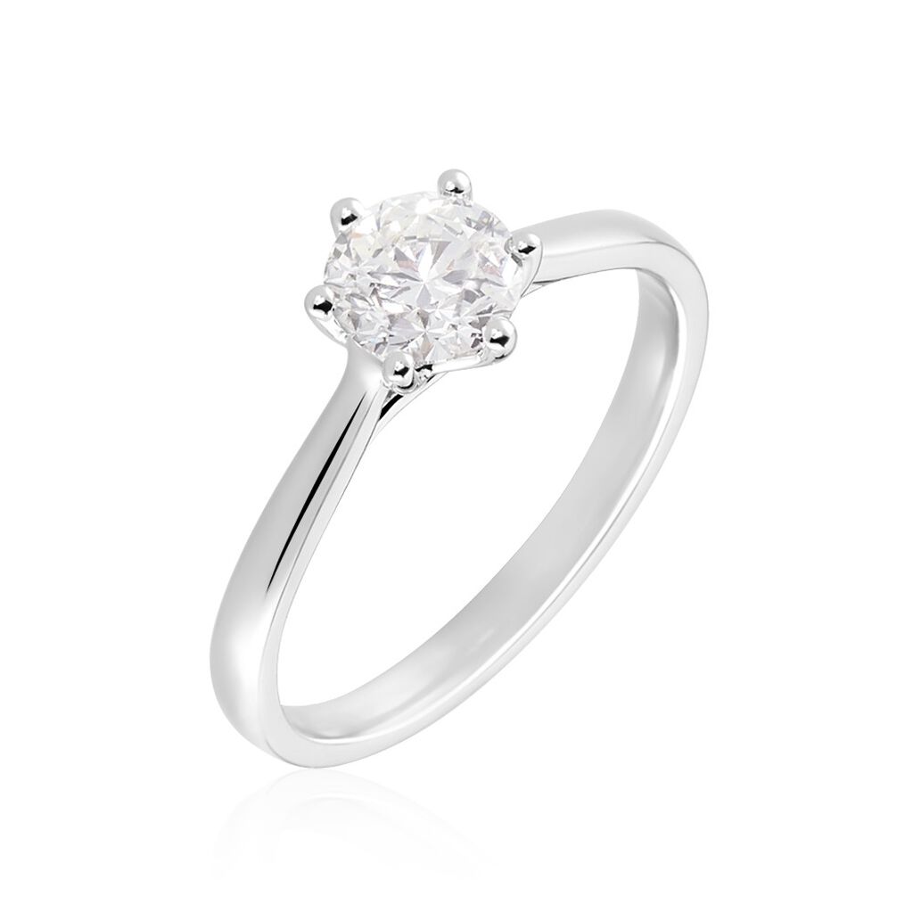 Bague Solitaire Athena Or Blanc Diamant - Solitaires Femme | Marc Orian