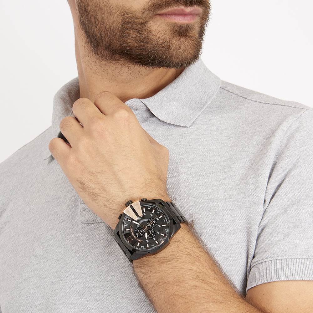 Montre Diesel Mega Chief Noir - Montres étanches Homme | Marc Orian