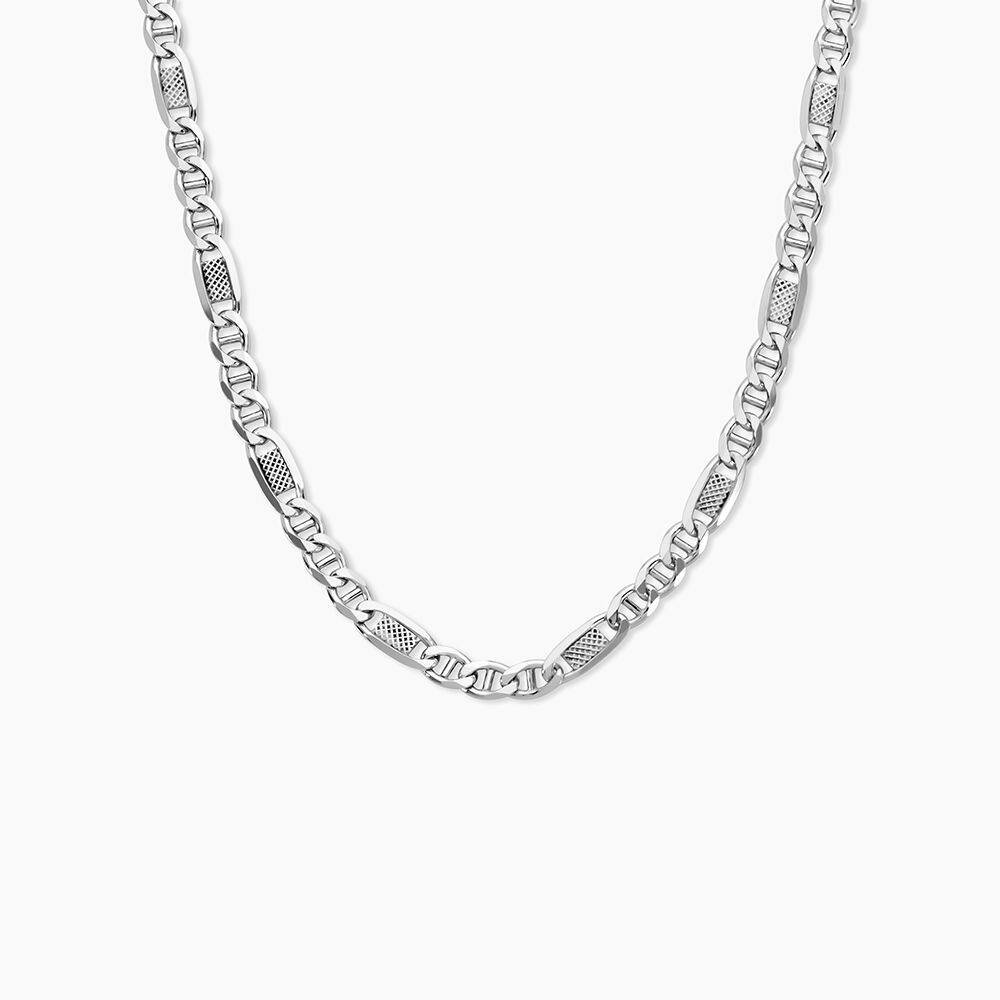 Chaine Jeremi Argent Blanc - Chaines Homme | Marc Orian