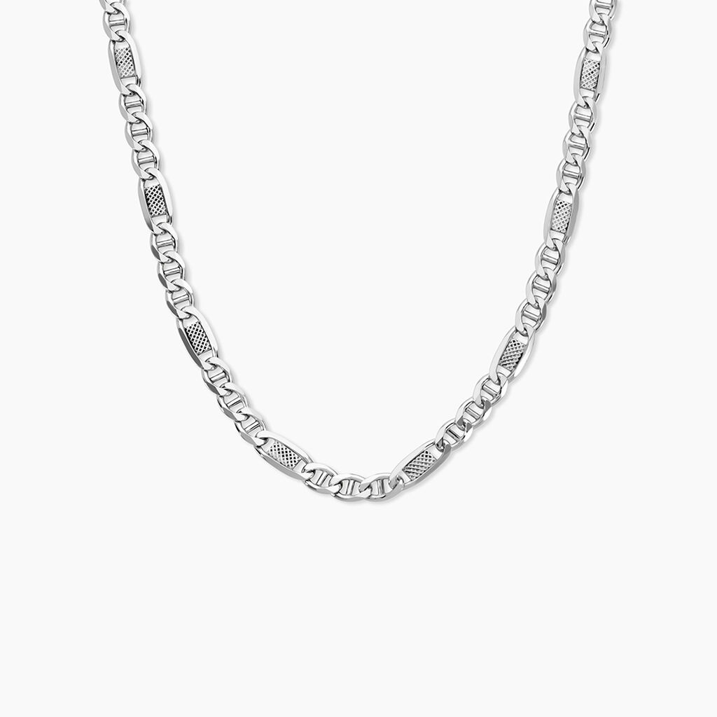 Chaine Jeremi Argent Blanc - Chaines Homme | Marc Orian