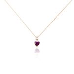 Collier Or Rose Samanta Rhodolite - Colliers avec pierres Femme | Marc Orian