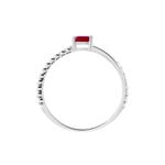 Bague Meri Or Blanc Rubis - Bagues vintage Femme | Marc Orian