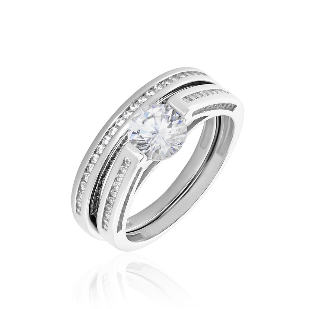Bague Malou Argent Blanc Oxyde De Zirconium - Bijoux fantaisie Femme | Marc Orian