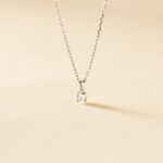 Pendentif Aphrodite Or Blanc Diamant - Parures de mariage Femme | Marc Orian