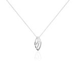 Collier Or Blanc Aatami Diamants - Colliers avec pierres Femme | Marc Orian