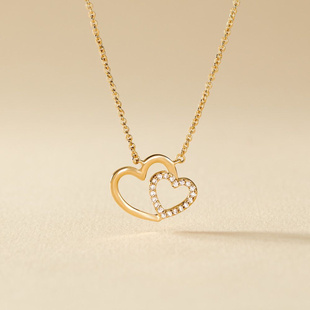 Collier Alexandra Plaqu&eacute; Or Jaune Oxyde De Zirconium - Colliers avec pierres Femme | Marc Orian