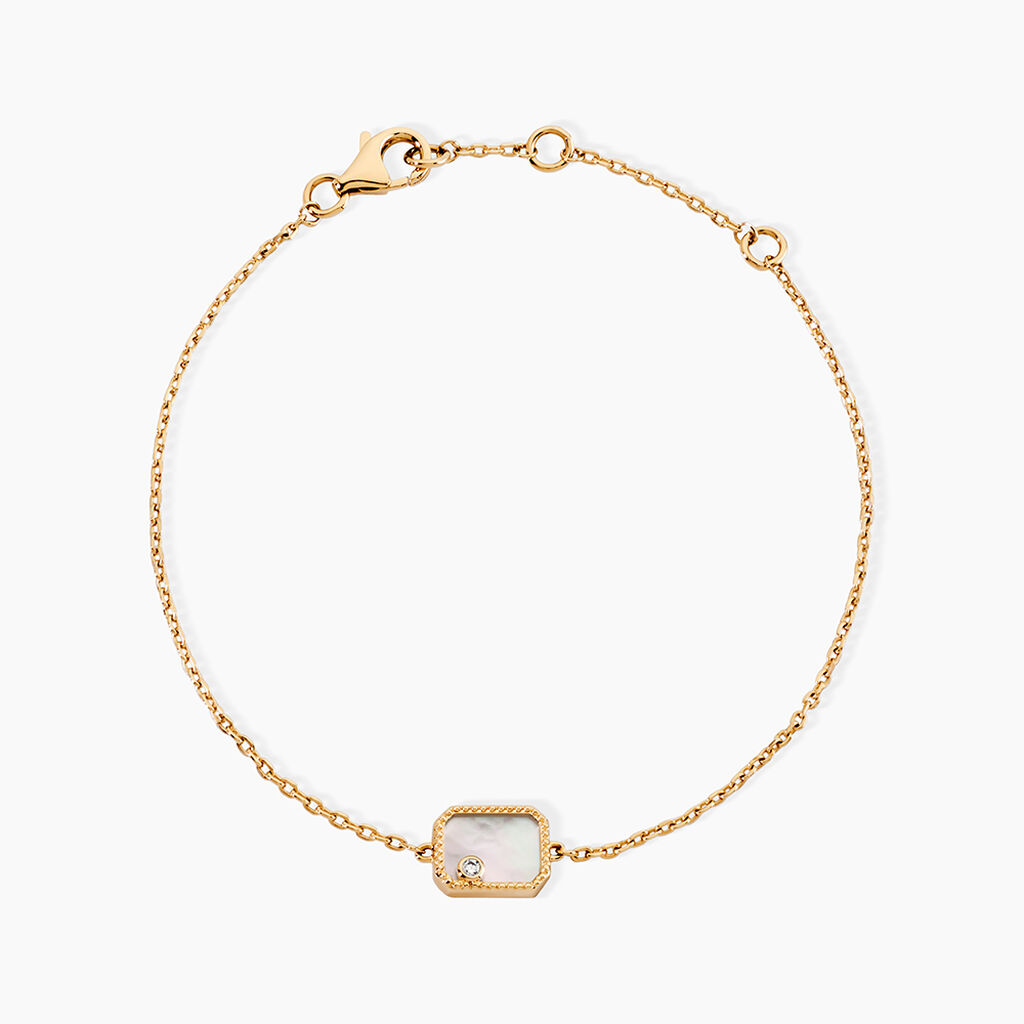 Bracelet Astria Plaqu&eacute; Or Jaune Nacre - Bracelets fantaisie Femme | Marc Orian