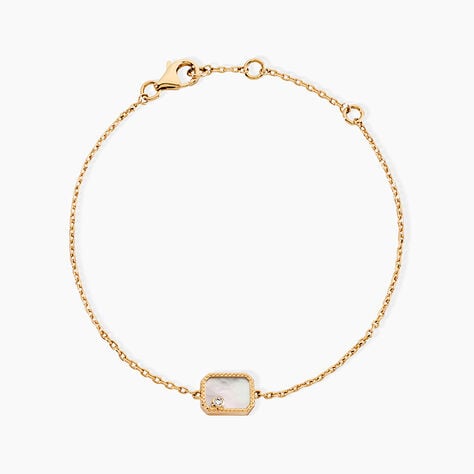 Bracelet Astria Plaqu&eacute; Or Jaune Nacre - Bracelets fantaisie Femme | Marc Orian