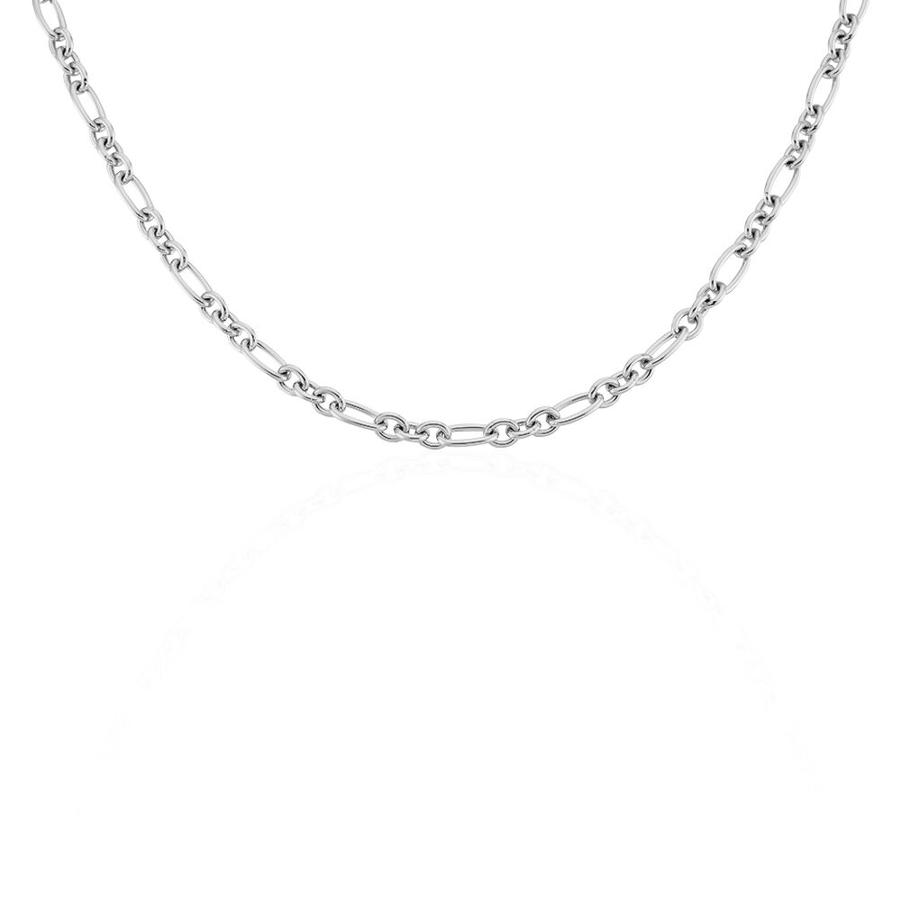 Chaîne Camiorica Maille Alternée 1/3 Argent Blanc - Chaines Femme | Marc Orian