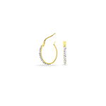 Cr&eacute;oles Sandrine Or Jaune Strass - Cr&eacute;oles Femme | Marc Orian