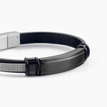 Bracelet Cuir De Vache Noir - Bracelets cuir Homme | Marc Orian