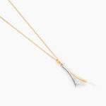 Collier Formev Or Bicolore Oxyde De Zirconium - Colliers avec pierres Femme | Marc Orian