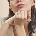 Alliance Hera Or Blanc Diamant - Alliances avec pierres Femme | Marc Orian