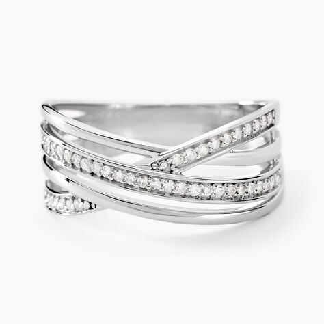 Bague Corilitia Or Blanc Diamant - Bagues pierres précieuses Femme | Marc Orian