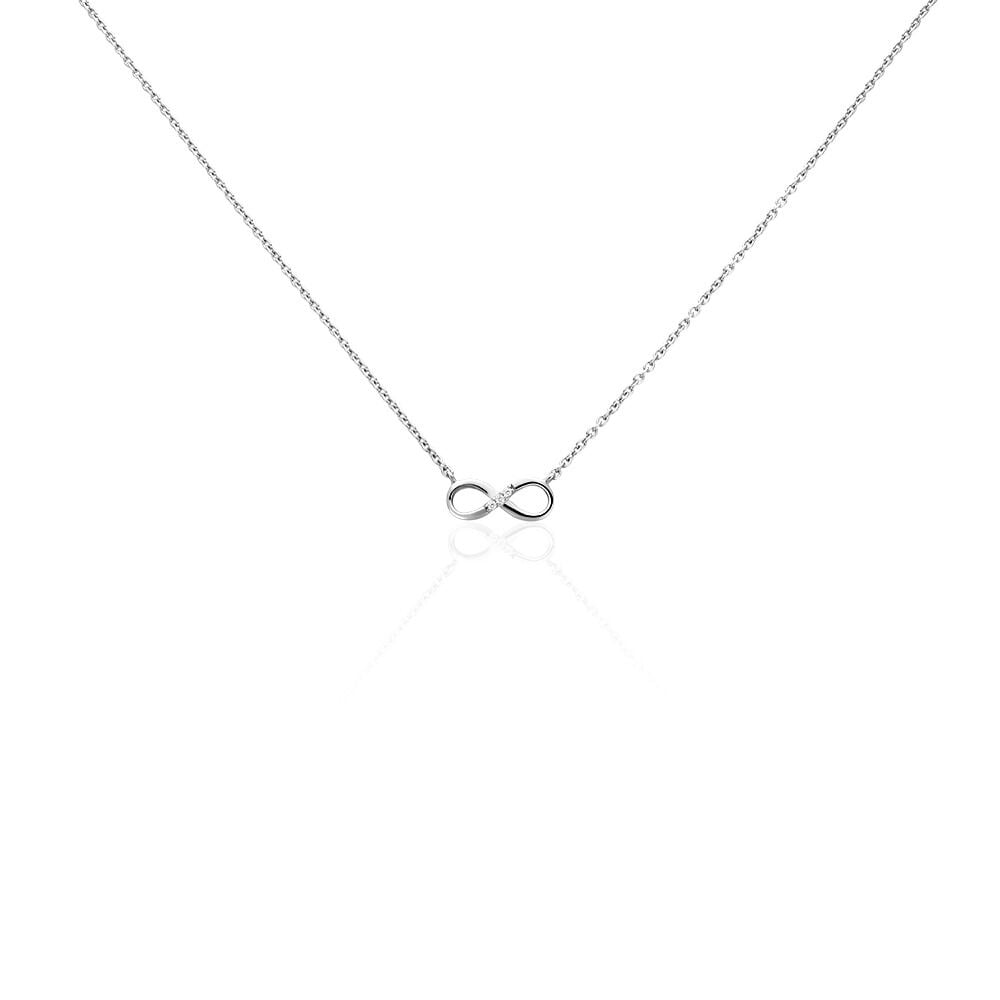 Collier Nohemi Argent Blanc Oxyde De Zirconium - Colliers avec pierres Femme | Marc Orian