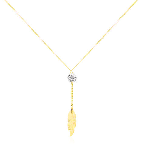 Collier Powoo Or Jaune Strass - Sélection Bohème Femme | Marc Orian