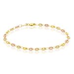 Bracelet Dami Maille Grain De Cafe Or Tricolore - Bracelets mailles Femme | Marc Orian