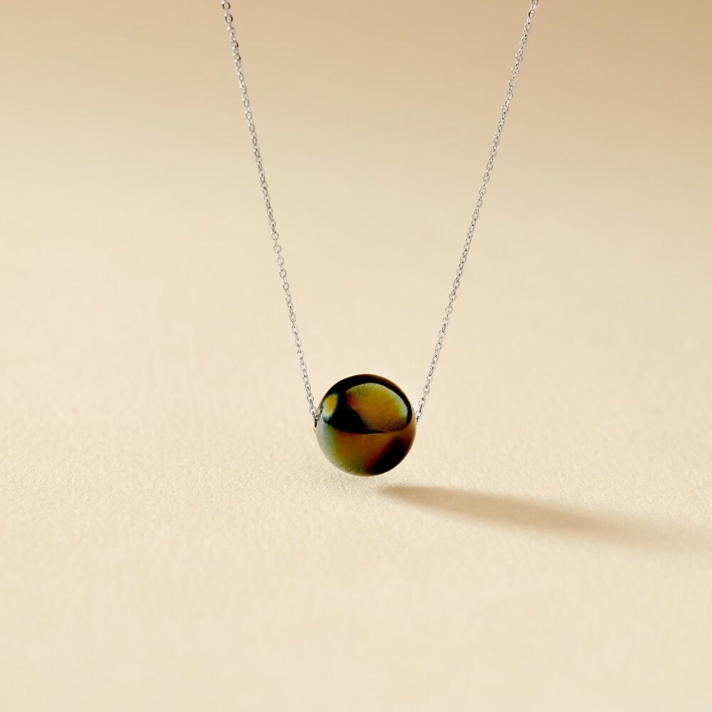 Collier Sissy Or Blanc Perle De Culture De Tahiti - Colliers avec pierres Femme | Marc Orian