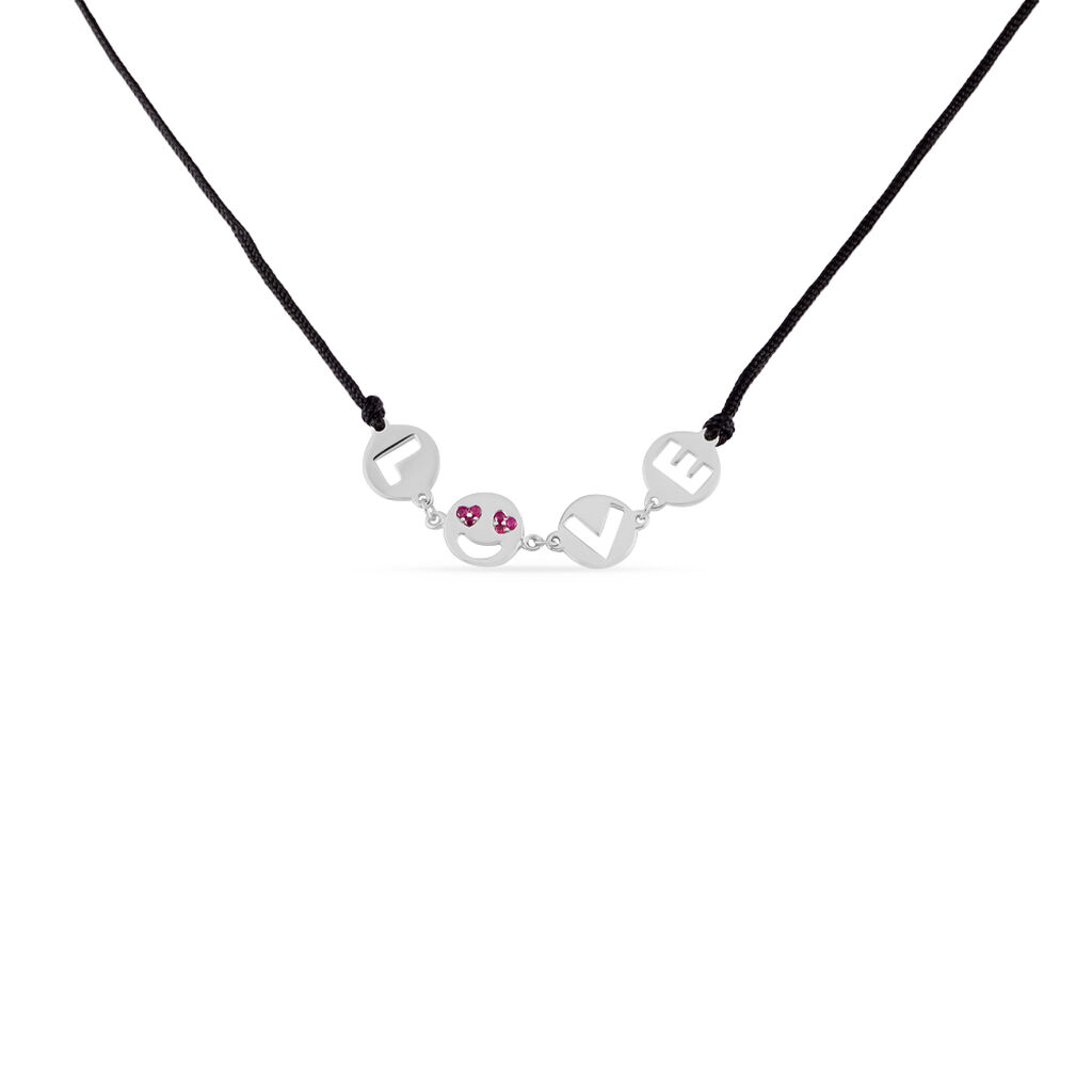 Collier Argent Dustin Cordon Pastilles Oxyde - Colliers avec pierres Femme | Marc Orian