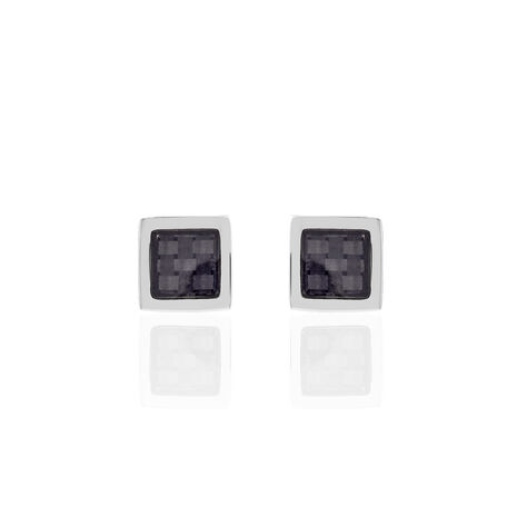 Boucles D'oreilles Puces Acier Bicolore - Puces Homme | Marc Orian