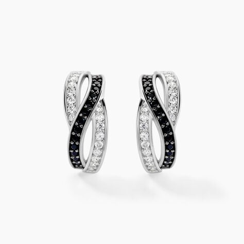 Boucles D'oreilles Puces Bethany Argent Blanc Oxyde De Zirconium - Puces Femme | Marc Orian
