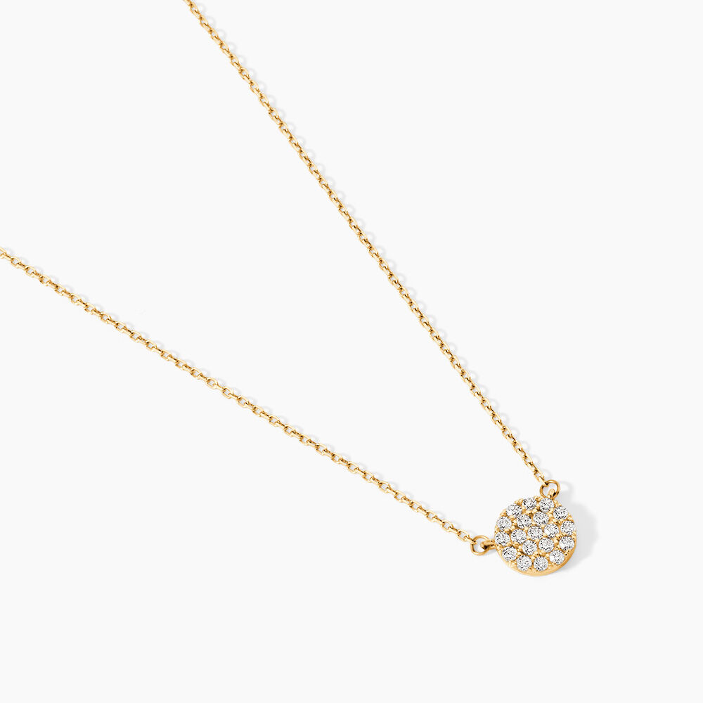 Collier Or Jaune Burak Oxyde De Zirconium - Colliers avec pierres Femme | Marc Orian