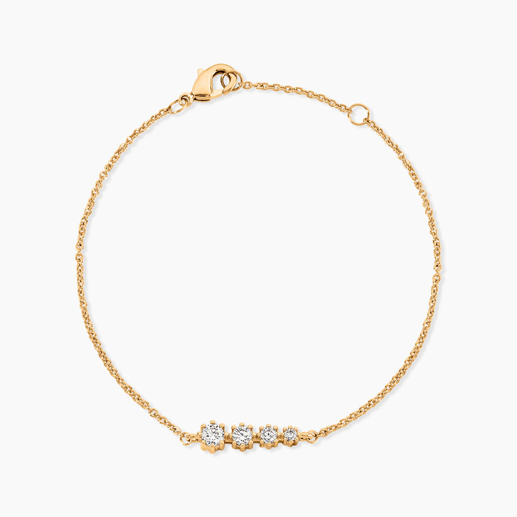 Bracelet Plaqu&eacute; Or Boubou Oxydes De Zirconium - Bracelets fantaisie Femme | Marc Orian