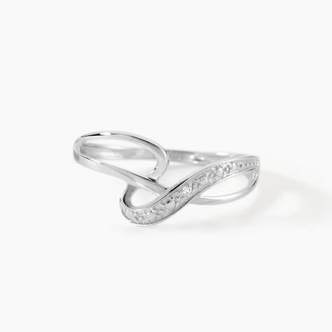 Bague Emma-lise Or Blanc Diamant - Solitaires Femme | Marc Orian