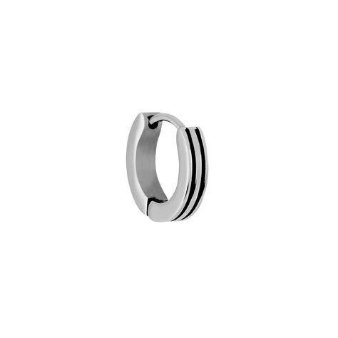 Créole Unitaire Acier Blanc Charloto - Piercings d'oreilles Homme | Marc Orian