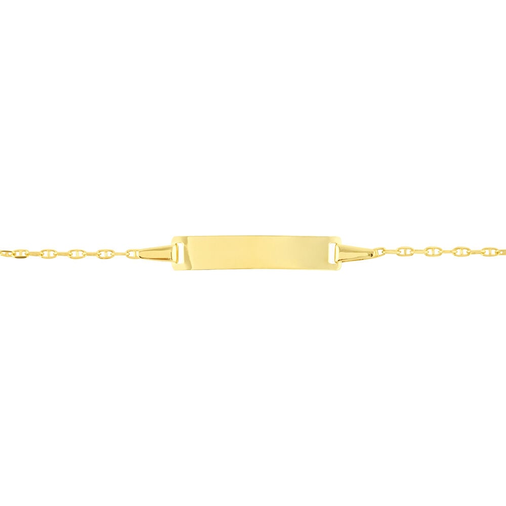 Bracelet Identité Esta Maille Forçat Or Jaune - Gourmettes Enfant | Marc Orian