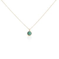 Collier Plaqué Or Neassa Malachite