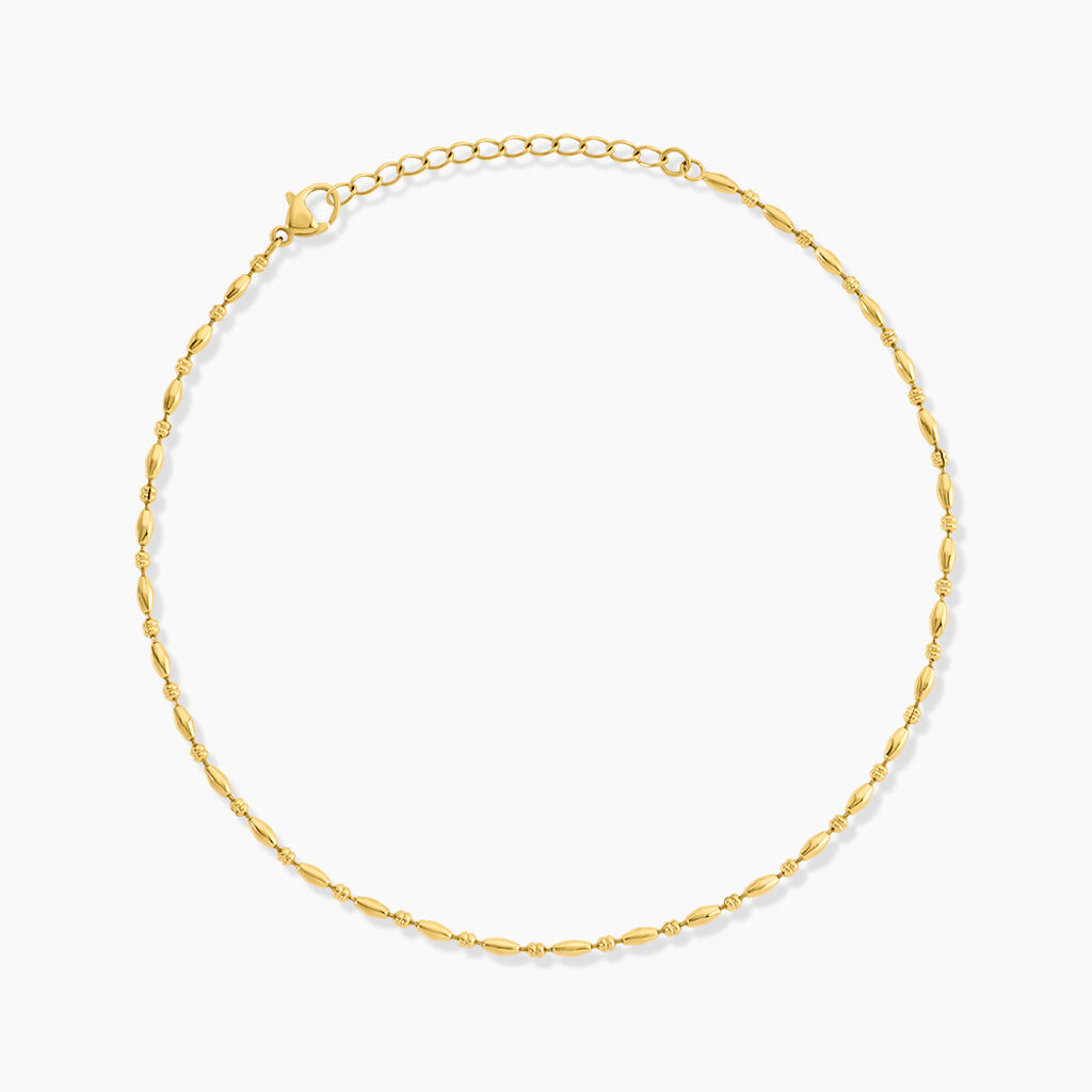 Cha&icirc;ne De Cheville Dorys Acier Jaune - Chaines de cheville Femme | Marc Orian