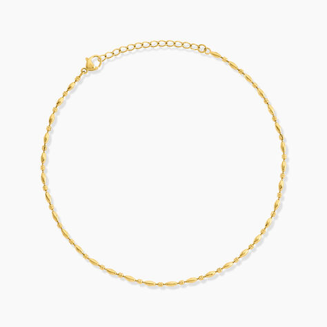 Cha&icirc;ne De Cheville Dorys Acier Jaune - Chaines de cheville Femme | Marc Orian