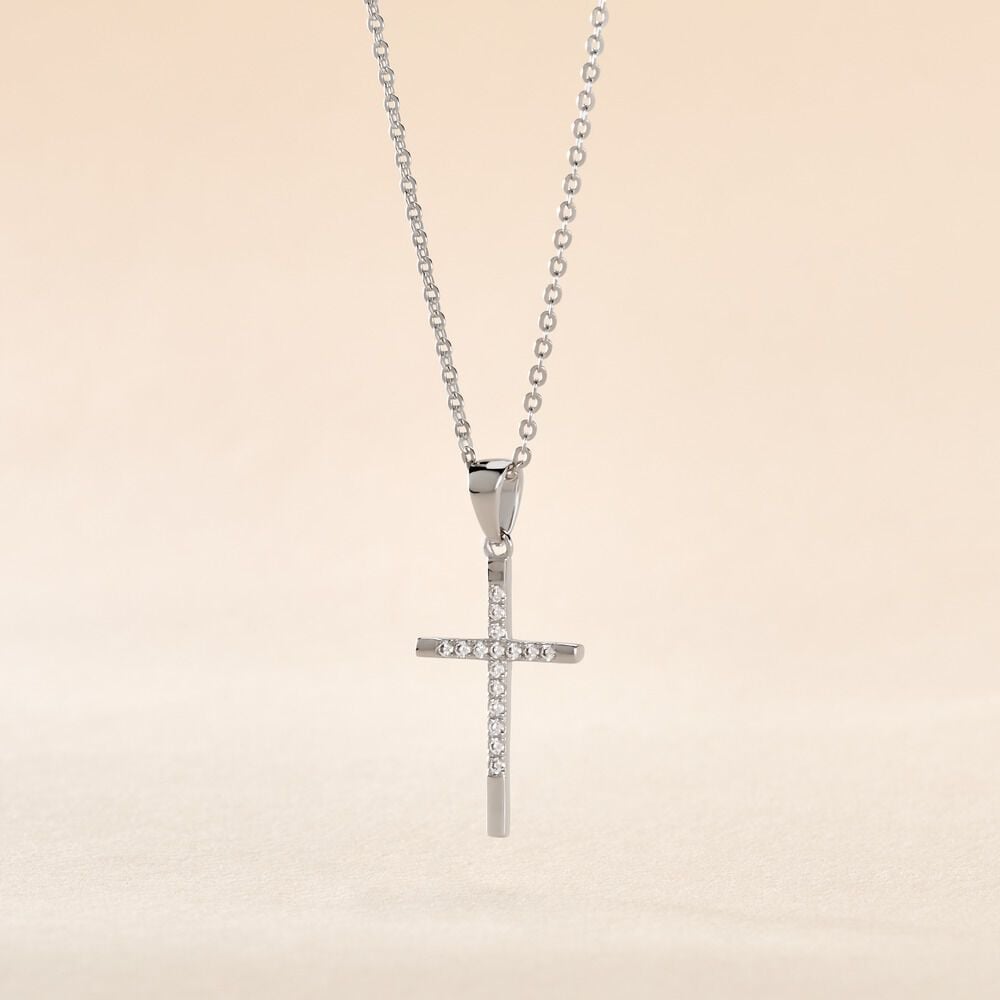 Collier Chirsta Argent Blanc Oxyde De Zirconium - Colliers avec pierres Femme | Marc Orian