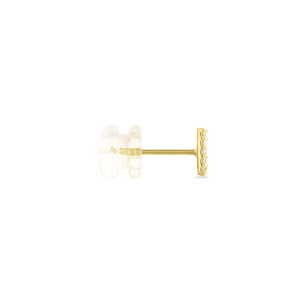 Boucle D'oreille Puce Unitaire Jodoca Or Jaune Oxyde De Zirconium - Puces Femme | Marc Orian