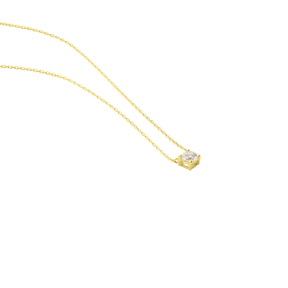Collier Or Jaune Aphrodite Diamant - Colliers solitaires Femme | Marc Orian