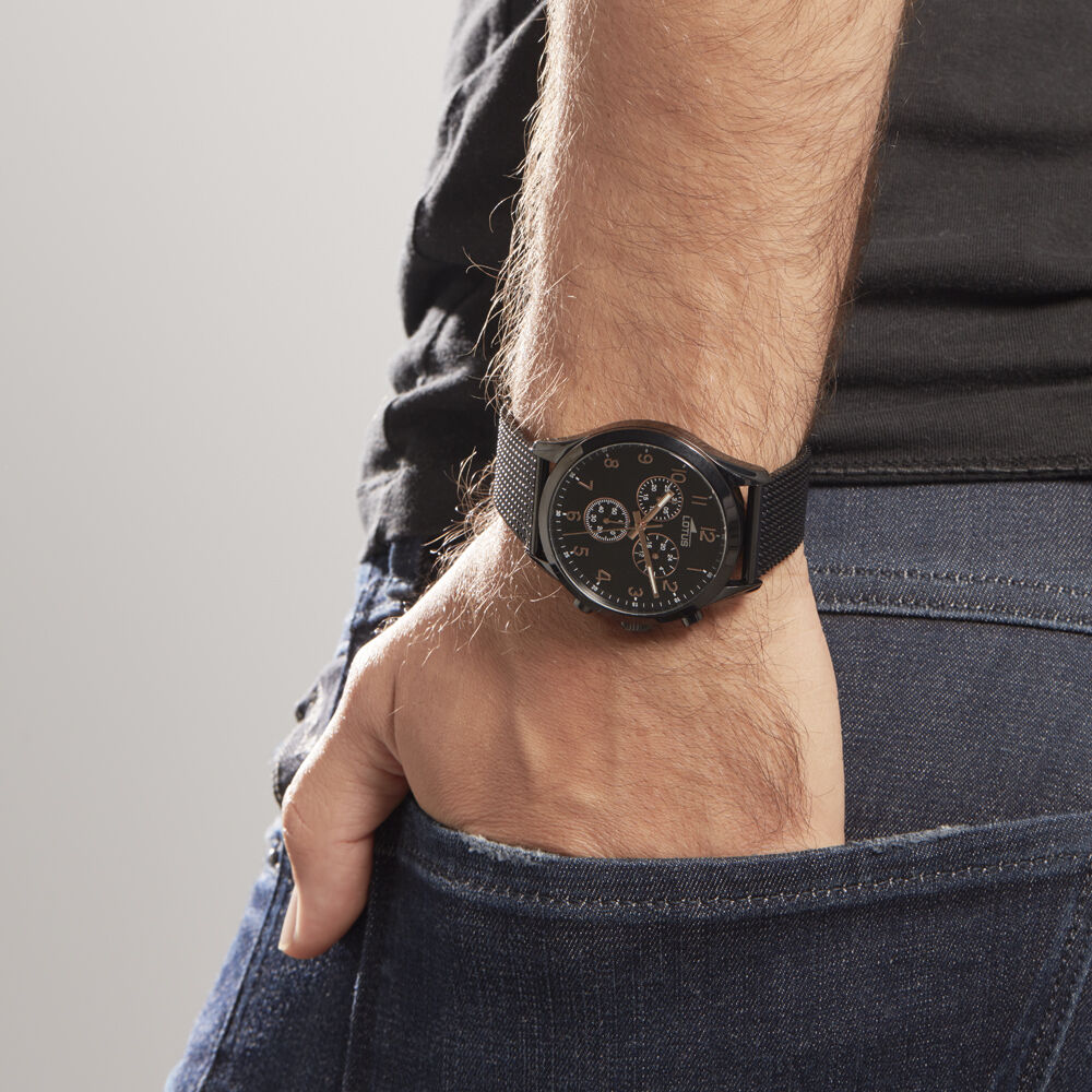 Montre Lotus Minimalist Noir - HIMHN1N4490 • Marc Orian | Bijouterie en  ligne
