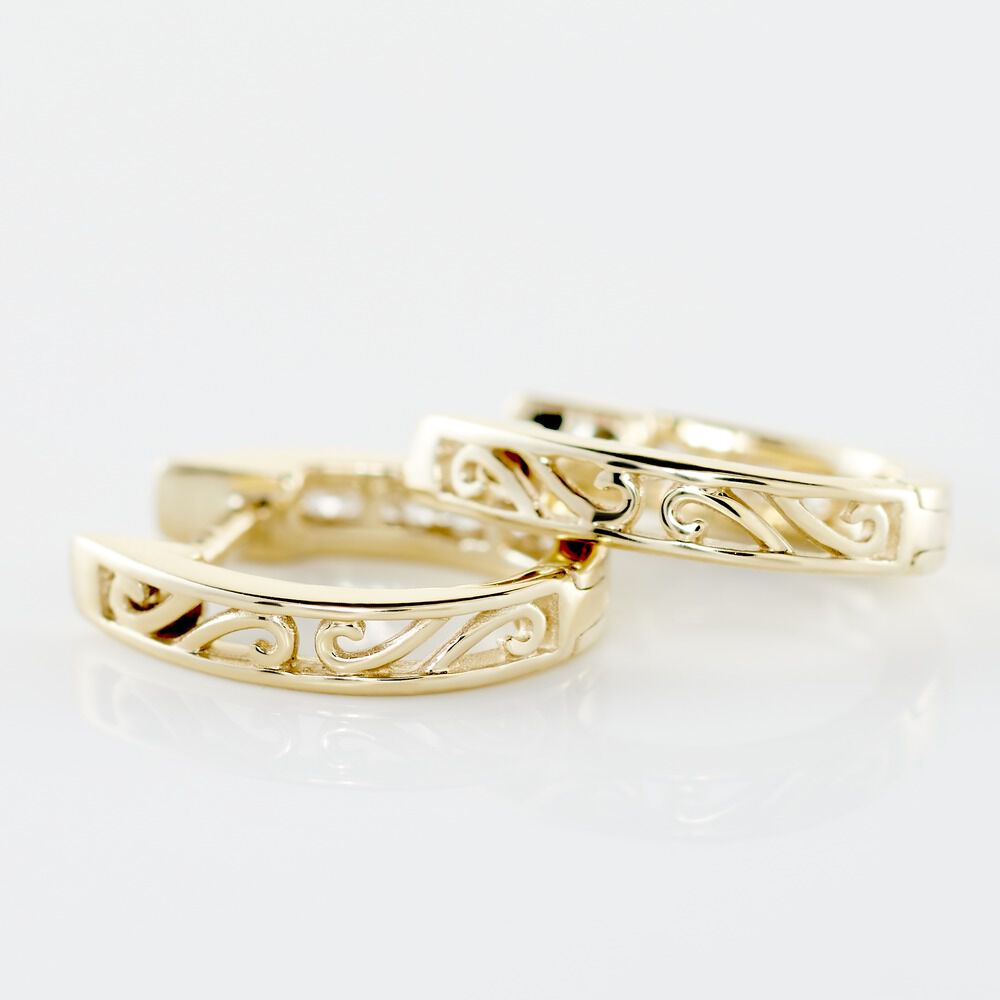 Cr&eacute;oles Or Jaune Aaren Diamants - Cr&eacute;oles Femme | Marc Orian