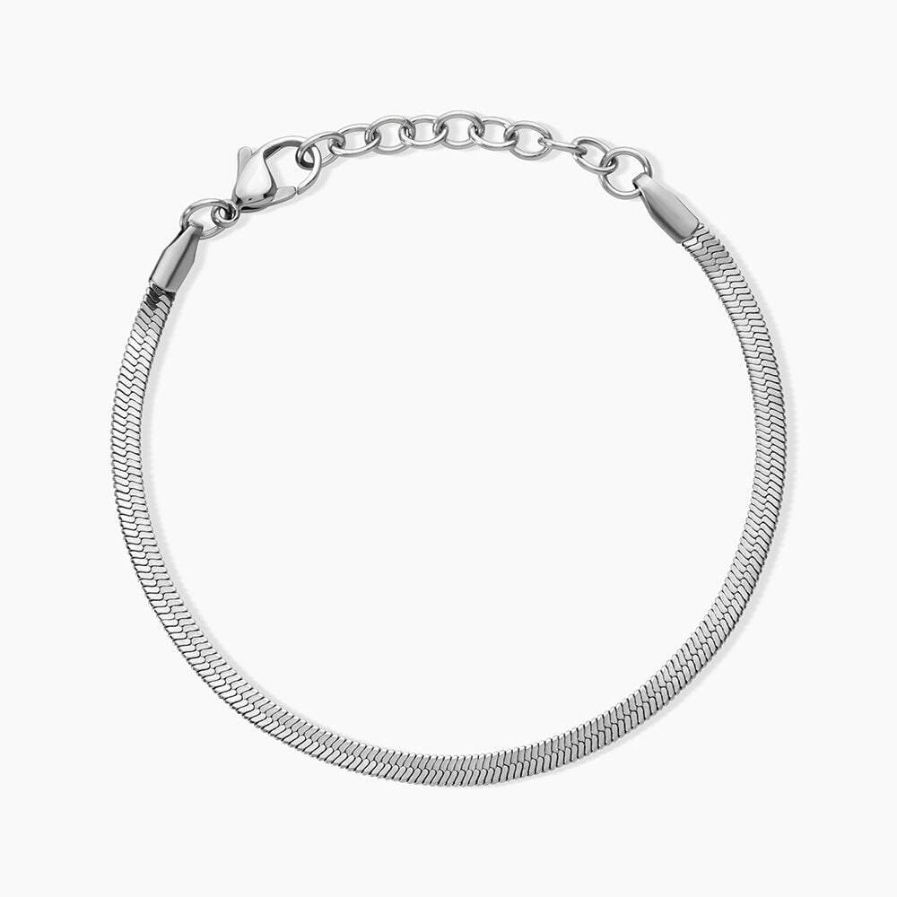 Bracelet Prestance Acier Blanc - Bracelets mailles Femme | Marc Orian
