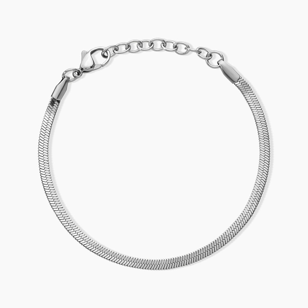 Bracelet Prestance Acier Blanc - Bracelets mailles Femme | Marc Orian