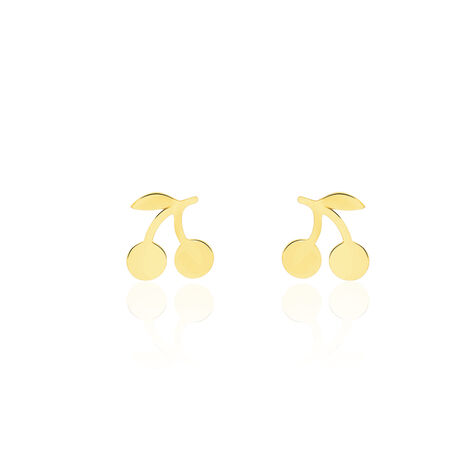 Boucles D'oreilles Puces Cerisia Or Jaune - Clous d'oreilles Enfant | Marc Orian