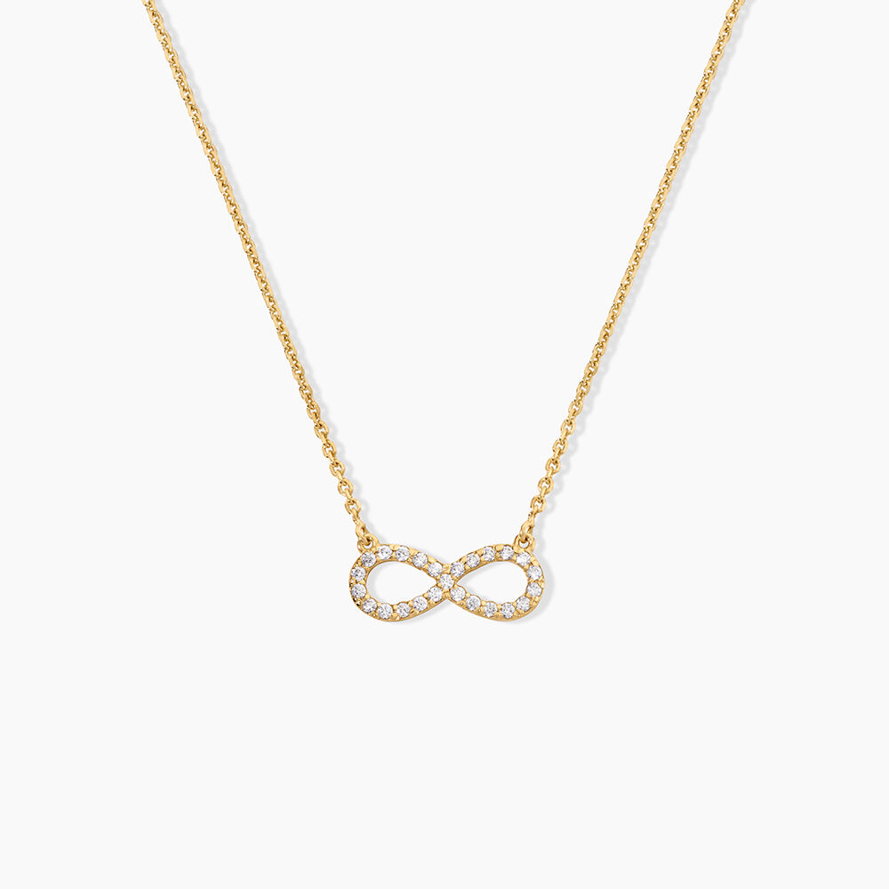 Collier Klothilda Argent Dor&eacute; A L'Or 750/1000 Oxyde De Zirconium - Colliers avec pierres Femme | Marc Orian