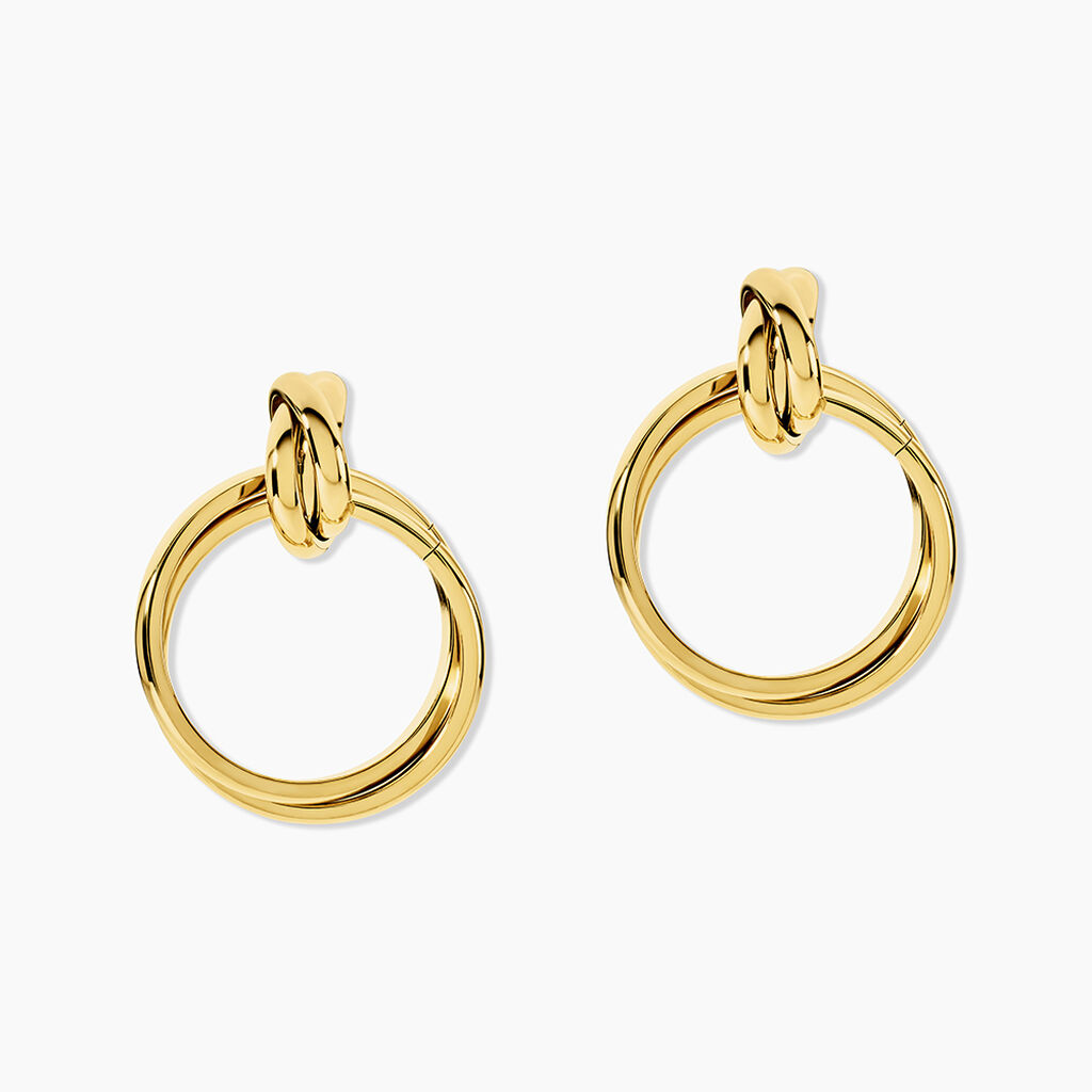 Boucles D'oreilles Pendantes Allobrox Acier Dore - Pendantes Femme | Marc Orian
