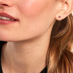 Boucles D'oreilles Puces Sabella Or Jaune Rubis Diamant - Puces Femme | Marc Orian