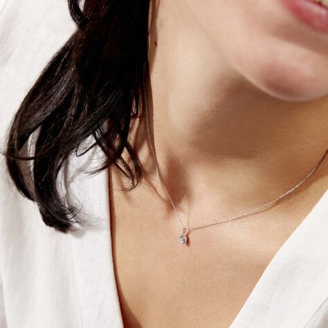 Collier Vrille Accompagnee Or Blanc Diamant - Parure de mariage Femme | Marc Orian